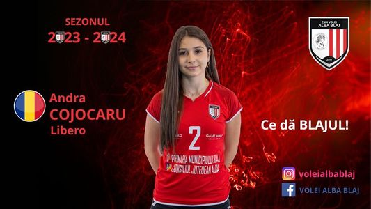 Volei feminin: Liberoul Andra Cojocaru, un nou sezon la Volei Alba Blaj