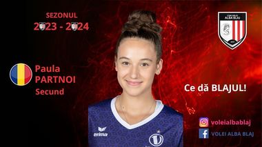 Volei feminin: Paula Partnoi a semnat cu CSM Volei Alba Blaj