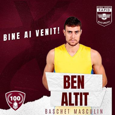 Baschet masculin: Jucător din Israel, cu cetăţenie română, transferat de Rapid Bucureşti