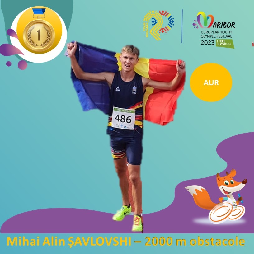 Încă două medalii pentru România la FOTE: Aur la atletism şi argint la tenis