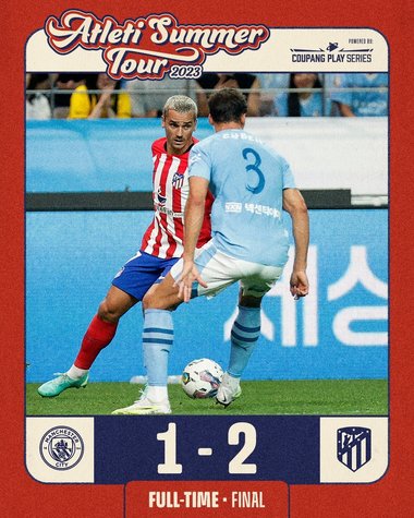 Atletico Madrid a învins pe Manchester City, în meci amical, scor 2-1

