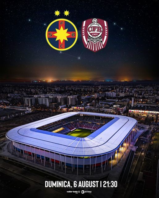 FCSB anunţă că meciul cu CFR Cluj se va juca pe Stadionul Steaua