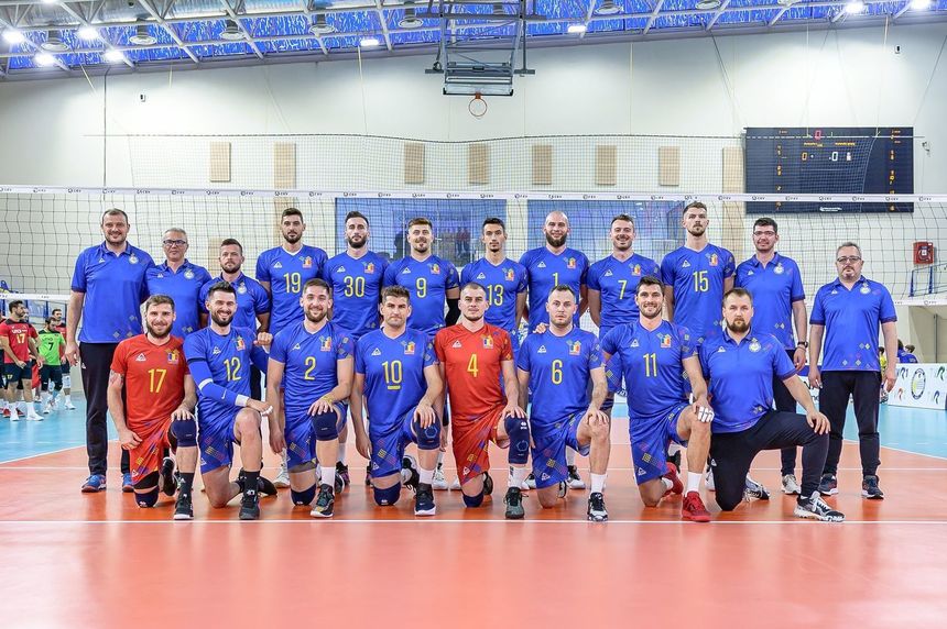 Volei masculin: România, şase meciuri amicale în pregătirea pentru Campionatul European