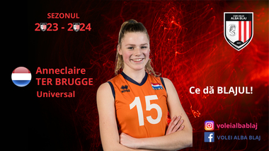 Olandeza Anneclaire Ter Brugge la Volei Alba Blaj