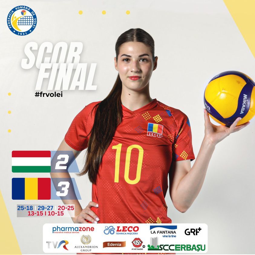 Volei feminin: România, victorie cu Ungaria şi în al doilea amical de la Budapesta