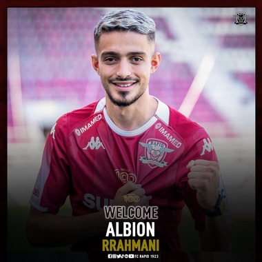 Rapid Bucureşti l-a adus pe golgeterul din Kosovo, Albion Rrahmani