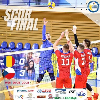 Volei masculin: România, înfrângere cu Cehia, în al doilea meci amical disputat la Braşov