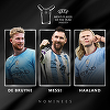 Nominalizaţii pentru premiul UEFA pentru cel mai bun fotbalist al anului: De Bruyne, Haaland, Messi