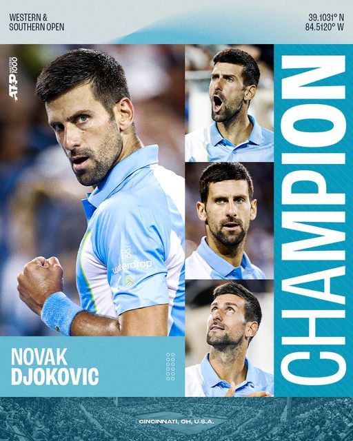 Novak Djokovici l-a învins pe Carlos Alcaraz şi a câştigat Mastersul 1000 de la Cincinnati