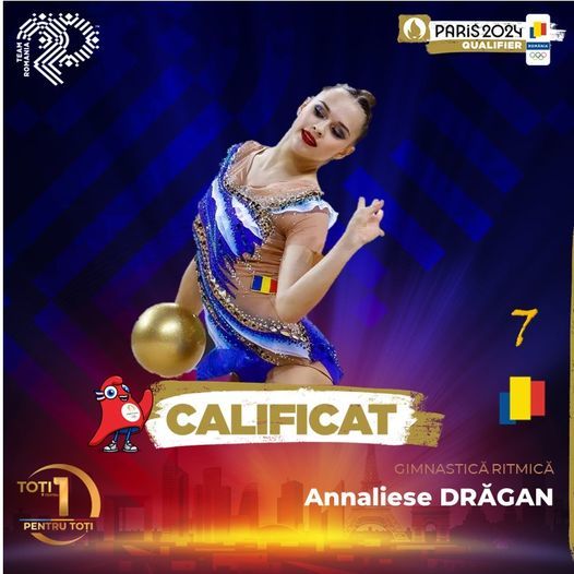 COSR: Annaliese Drăgan, calificată la JO la gimnastică ritmică