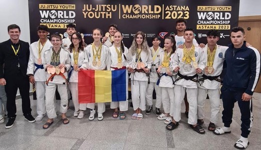 Rezultate de excepţie ale tinerilor sportivi români la Campionatul Mondial de Ju-Jitsu pentru Cadeţi, Aspiranţi şi Juniori 2023. 25 de medalii pentru tricolori
