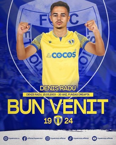 Petrolul Ploieşti l-a împrumutat pe fundaşul Denis Radu de la Politehnica Timişoara