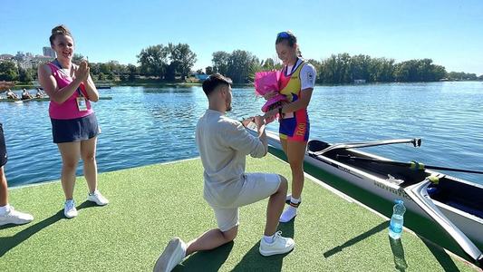 Canotaj: Campioana mondială Magdalena Rusu a fost cerută de soţie la Belgrad