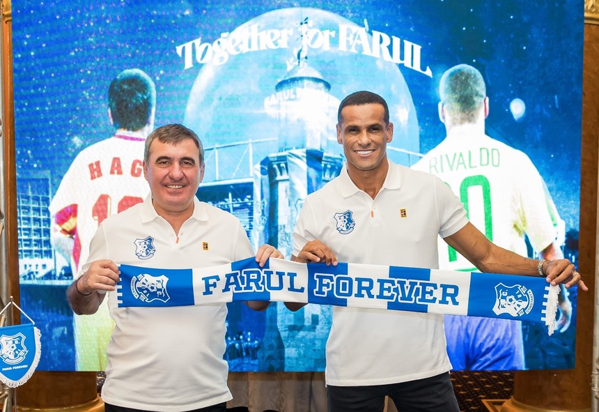 Brazilianul Rivaldo a devenit acţionar la Farul Constanţa - VIDEO