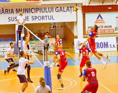Volei masculin: Arcada Galaţi, a doua victorie la turneul amical pe care îl găzduieşte
