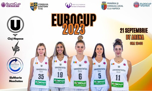 Baschet feminin: Universitatea Cluj - Eleftheria Moschatou, scor 47-62, în preliminariile FIBA EuroCup
