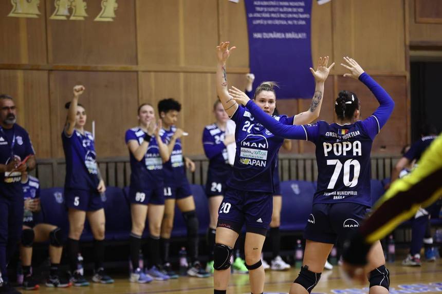 Handbal feminin: Dunărea Brăila s-a calificat în turul 3 al European League
