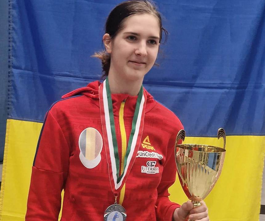 Scrimă: Erica Badea a cucerit medalia de argint la Budapesta, în Circuitul European al Cadeţilor la spadă
