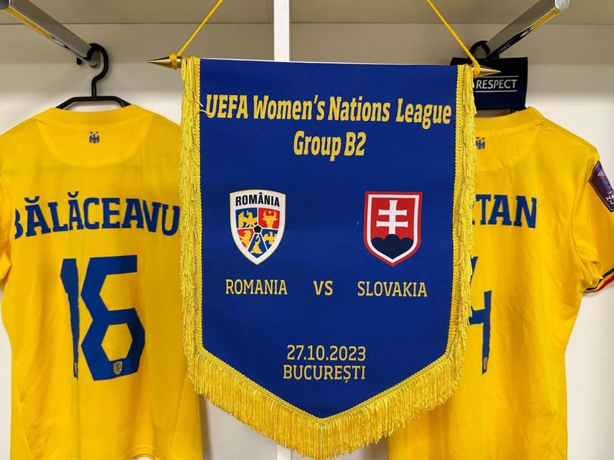 Liga Naţiunilor fotbal feminin: România – Slovacia 0-0