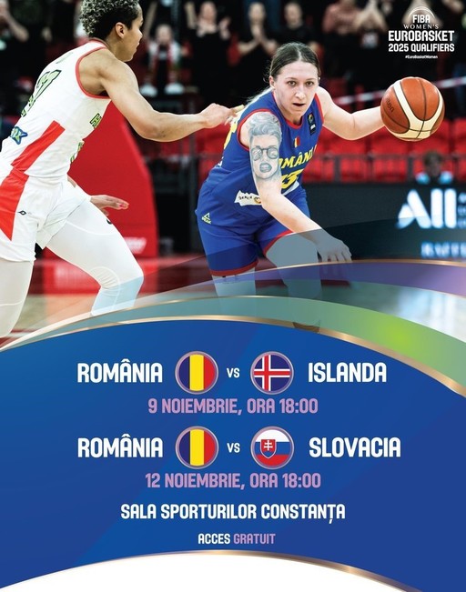 Baschet feminin: România, debut cu victorie în grupa F, cu Islanda, în preliminariile CE2025