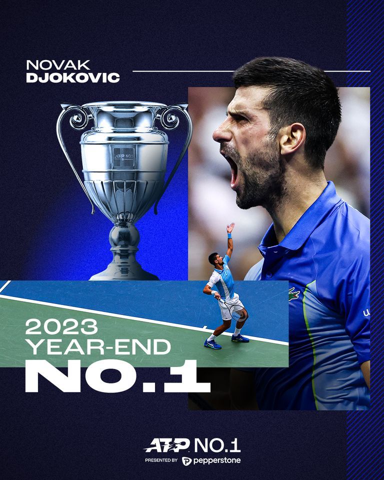 Novak Djokovici continuă să scrie istorie. Va încheia anul pe primul loc mondial pentru a opta oară - VIDEO
