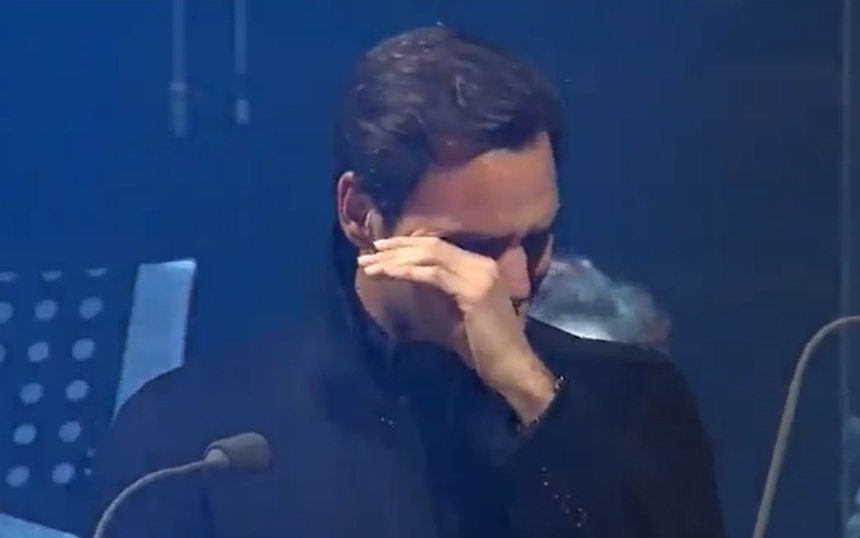 Roger Federer, în lacrimi la un concert al lui Andrea Bocelli - VIDEO