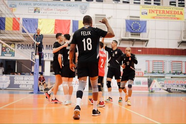 Volei masculin: Dinamo Bucureşti, victorie în deplasare cu Numidia VC Limax Linne, în turul 16-ilor Challenge Cup
