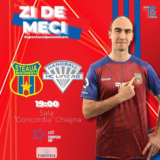 Handbal masculin: Steaua Bucureşti, victorie cu HC Linz, în turul 3 al European Cup