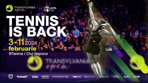 Turneul de tenis Transylvania Open se va disputa, în 2024, în luna februarie, în loc de luna octombrie