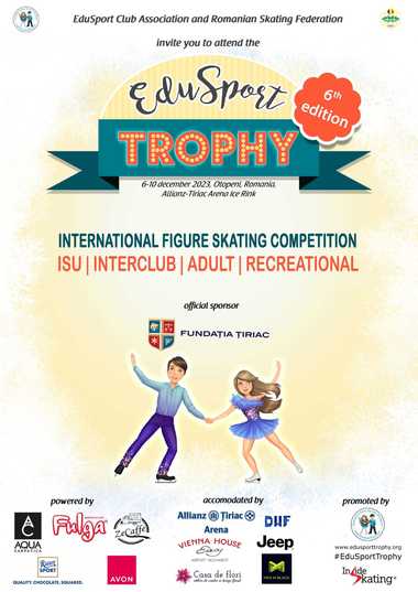 Patinaj artistic: 212 sportivi din 19 ţări participă la cea de-a şasea ediţie a EduSport Trophy / Participă şi Julia Sauter, cea mai titrată patinatoare a României
