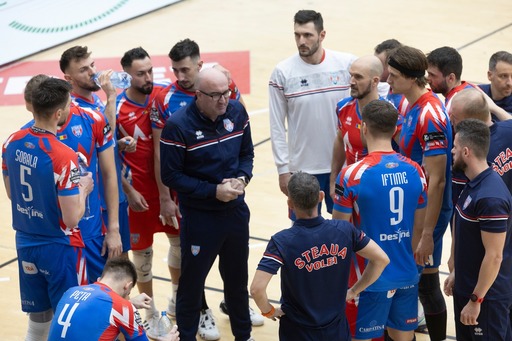 Volei masculin: Helios Grizzlys Giesen – Steaua Bucureşti, scor 3-2, în optimile Challenge Cup