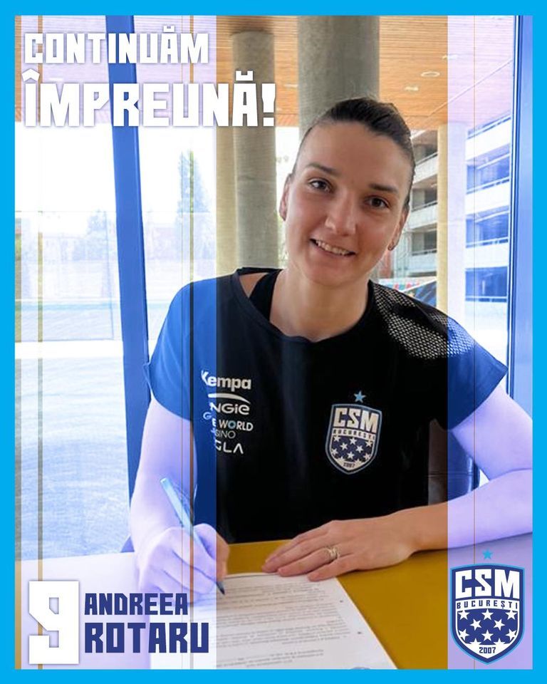 Handbal feminin: Andreea Rotaru şi-a prelungit contractul cu CSM Bucureşti