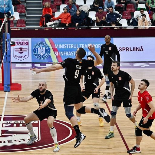 Volei masculin: Dinamo Bucureşti, victorie cu Levski Sofia, dar ratează sferturile Challenge Cup