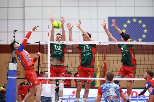 Volei masculin: Greenyard Maaseik – Arcada Galaţi, scor 3-1, în grupa E din Liga Campionilor