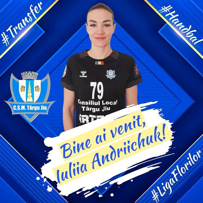 Handbal feminin: Internaţionala ucraineană Iulia Andrichuk, noua jucătoare a echipei CSM Târgu Jiu