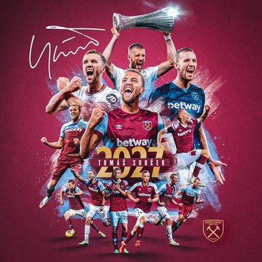 Mijlocaşul Tomas Soucek şi-a prelungit contractul cu West Ham United