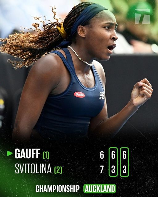 Coco Gauff şi-a păstrat titlul la Auckland, după ce a învins-o pe Elina Svitolina