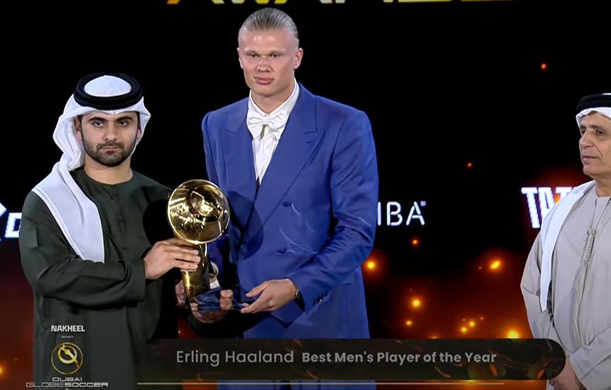 Globe Soccer Awards: Erling Haaland a fost ales cel mai bun jucător, Ronaldo a primit trei premii