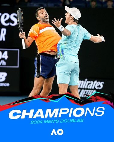 Indianul Rohan Bopanna a intrat în istorie. A devenit cel mai în vârstă jucător care câştigă un titlu de grand slam la dublu masculin