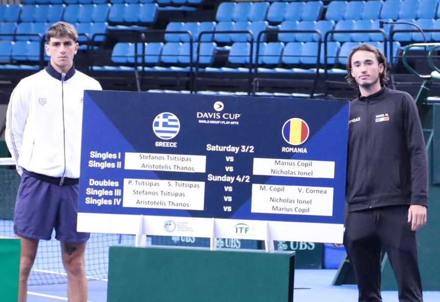 Surpriză imensă la întâlnirea de Cupa Davis Grecia – România: Nicolas David Ionel a fost învins de un jucător de pe locul 1433 ATP. Scorul general este 2-0 pentru greci