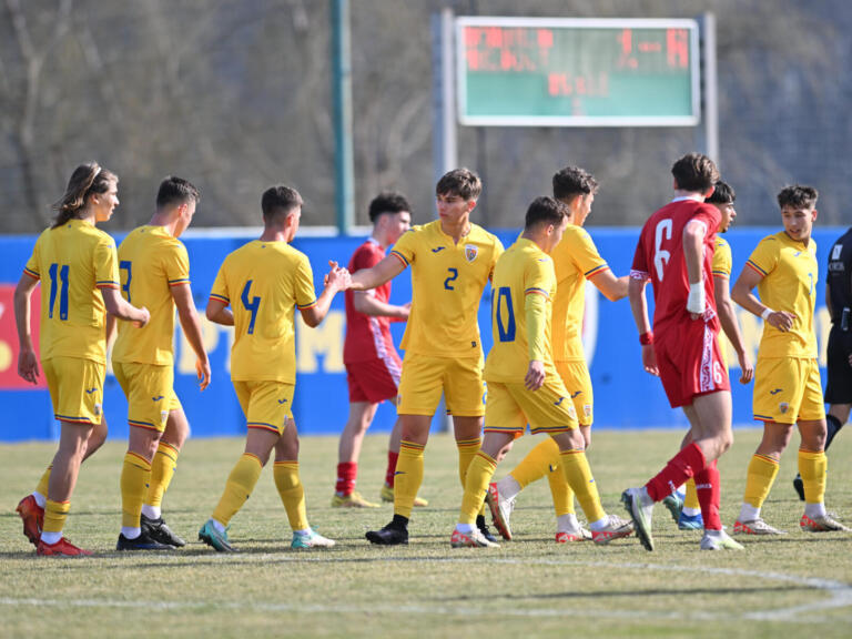 România U17 a câştigat cu 4-1 în primul meci de verificare cu Republica Moldova