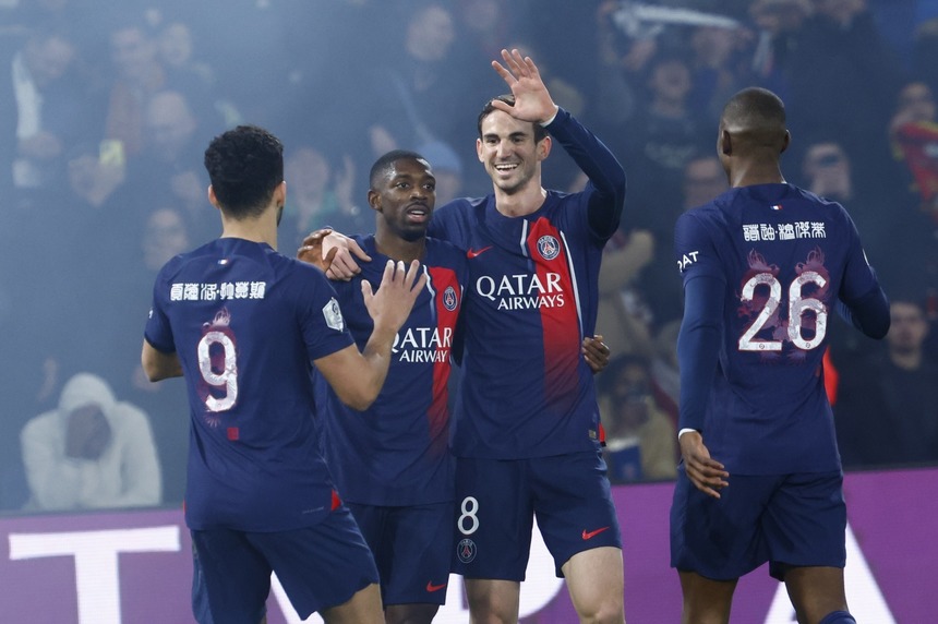 Ligue 1: PSG a câştigat cu 3-1 confruntarea cu Lille, revenind de la 0-1