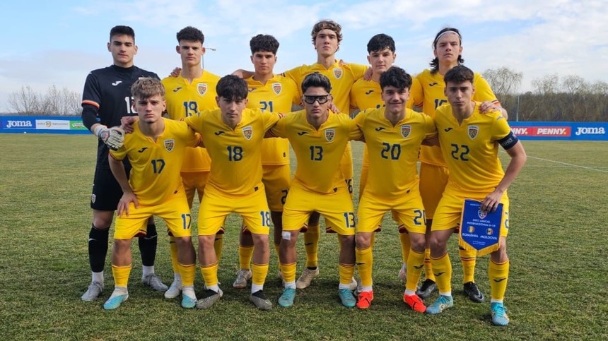 România Under 17 a învins Republica Moldova, scor 2-0, în cel de-al doilea meci de pregătire
