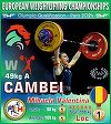 Trei medalii de aur şi un bronz pentru România la Campionatele Europene de Haltere de la Sofia