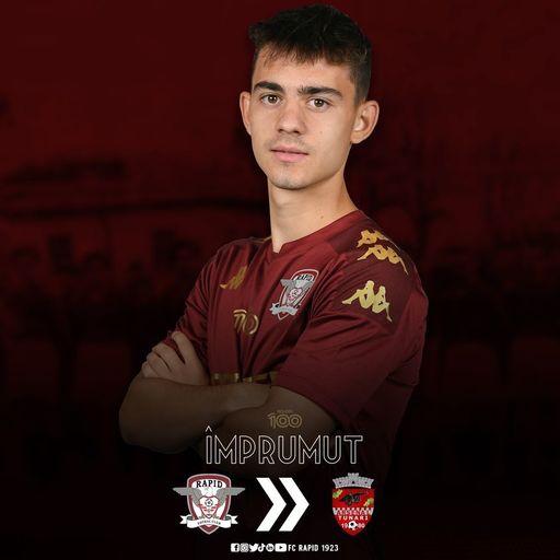 Rapid l-a împrumutat pe Rareş Stanciu la CS Tunari