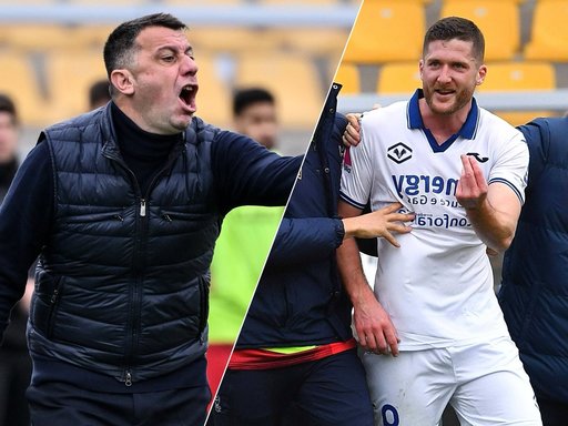 Tehnicianul Roberto D'Aversa, suspendat patru meciuri, după ce a lovit cu capul în figură un jucător de la Verona