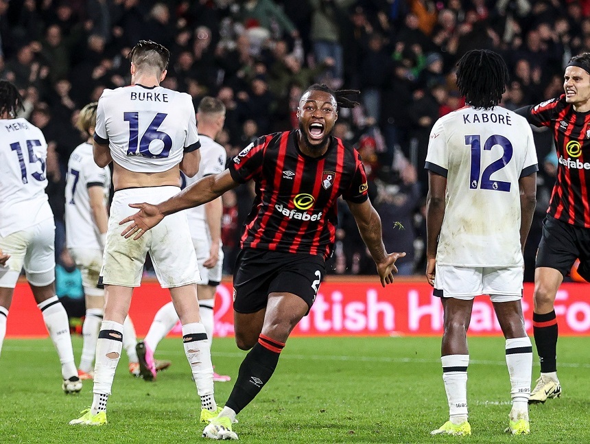 Premier League: Bournemouth, revenire spectaculoasă şi victorie în meciul cu Luton, scor 4-3. S-a întâmplat pentru prima dată după 2003