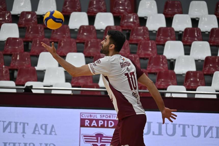 Volei masculin: Rapid Bucureşti şi Corona Braşov, primele semifinaliste ale Diviziei A