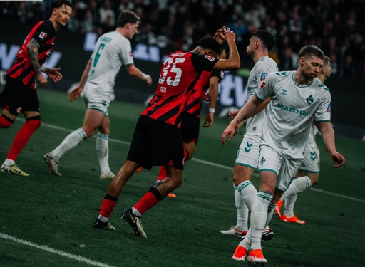 Bundesliga: Eintracht Frankfurt – Werder Bremen, scor 1-1. Au fost eliminaţi doi jucători