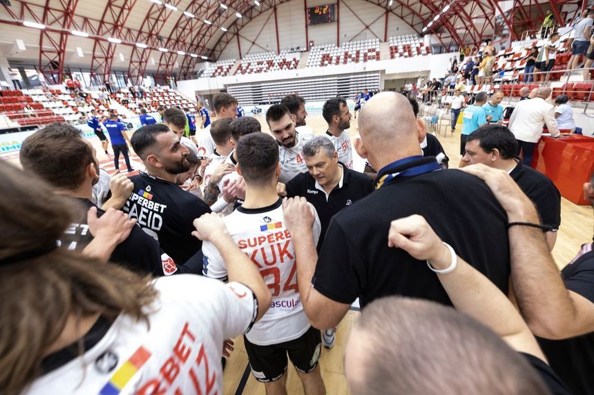 Handbal masculin: Potaissa remizează cu campioana Dinamo Bucureşti în primul meci din Turda Arena